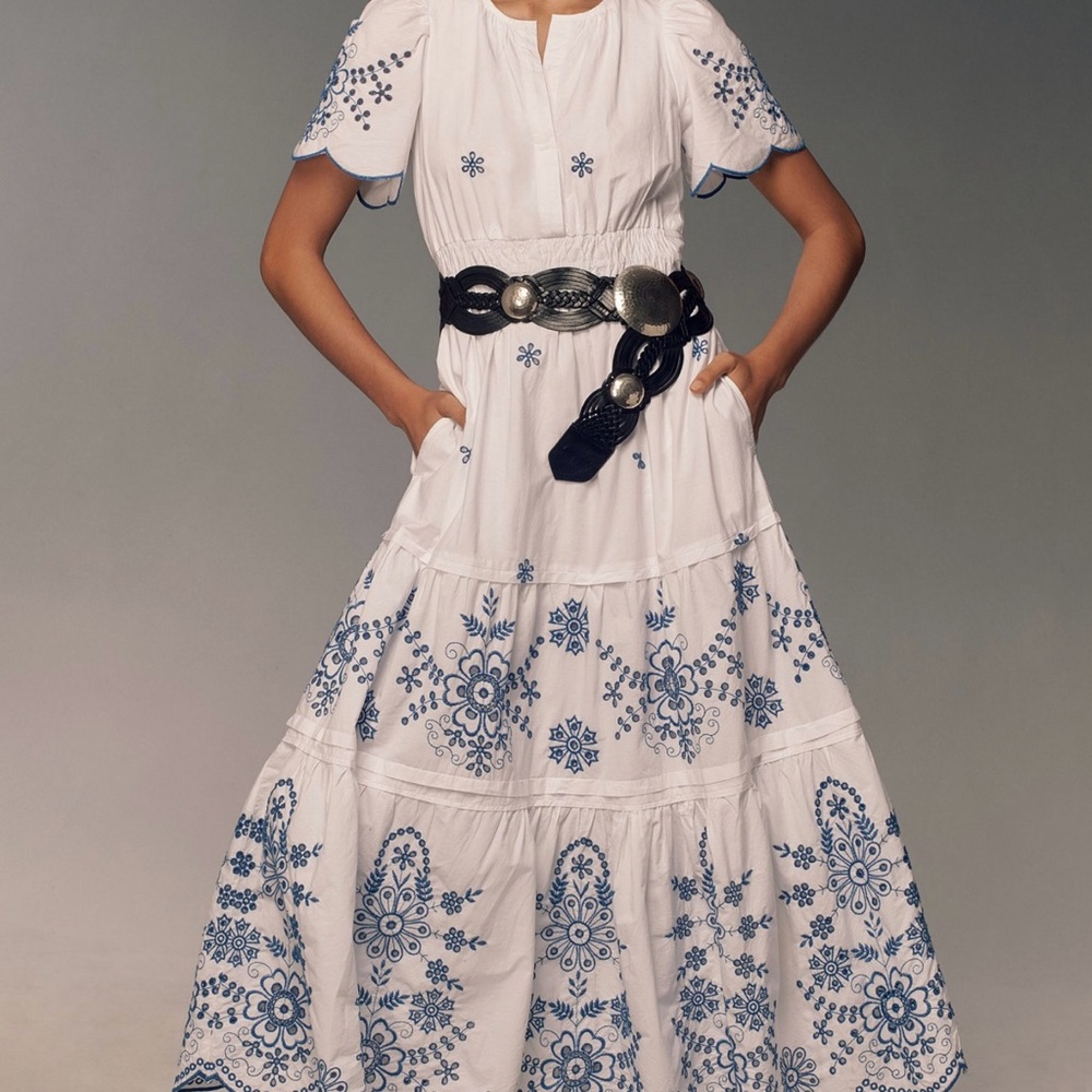 Anthropologie The Somerset Maxi Dress: Eyelet Edition